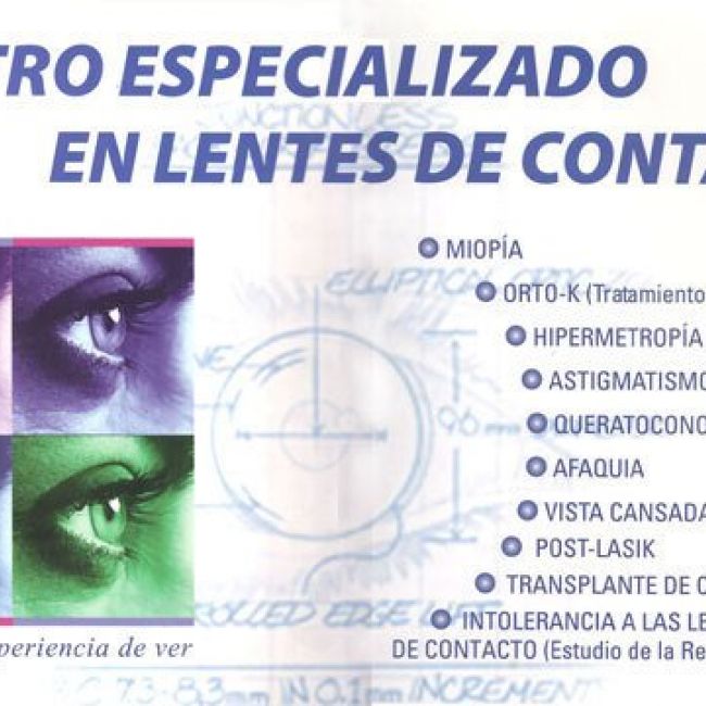 Servicios ópticos en Leganés. Orto K. Queratocono